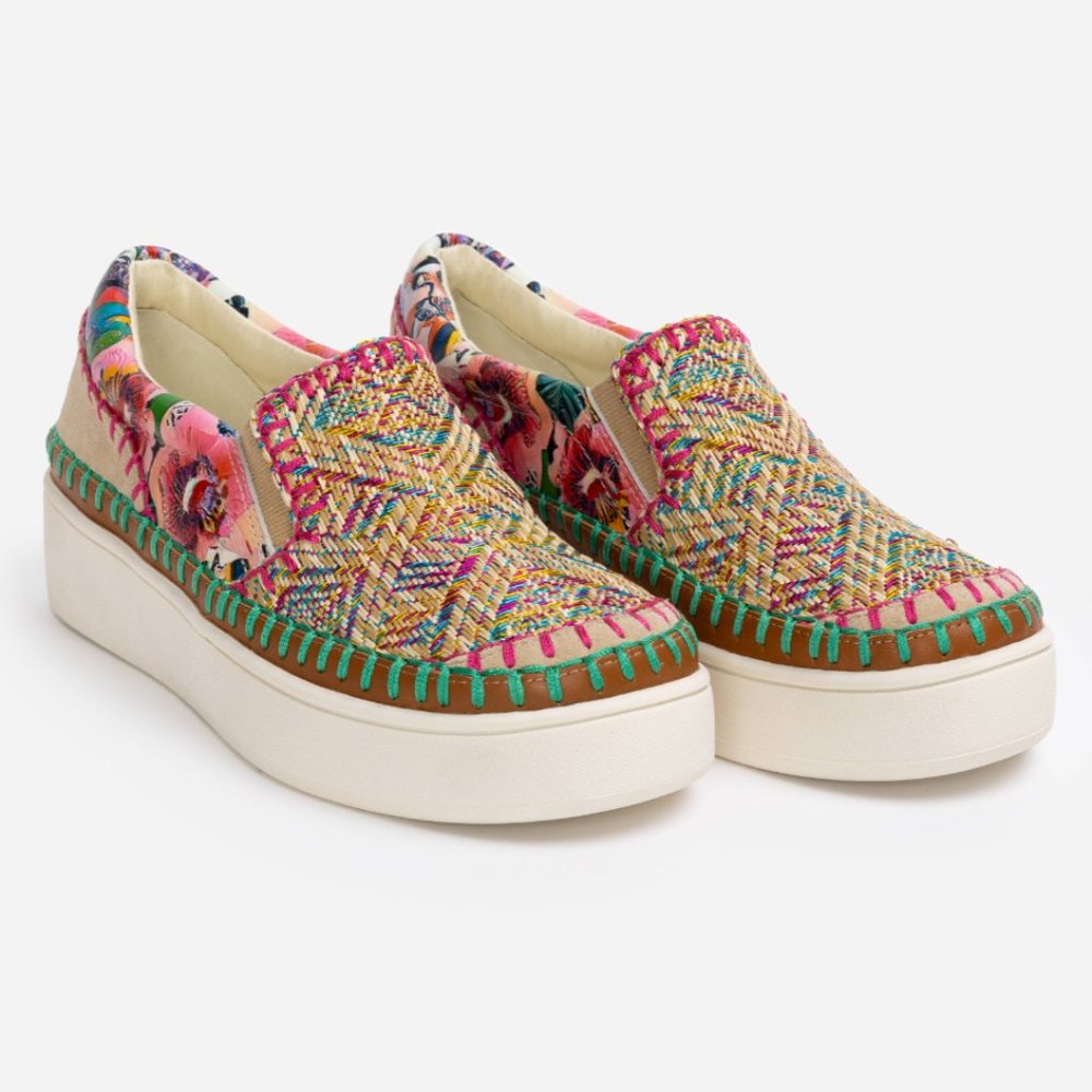 JOHNNY WAS Patchwork Slip-On Sneaker